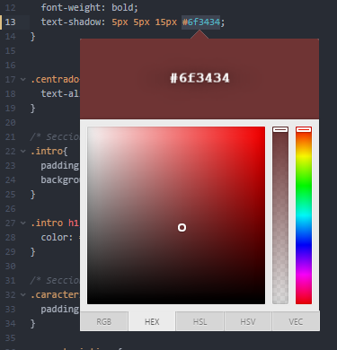 Color picker: Mejor plugin de atom para trabajar con colores