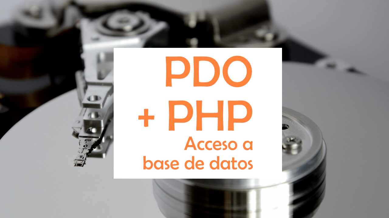 Bases de datos usando PDO