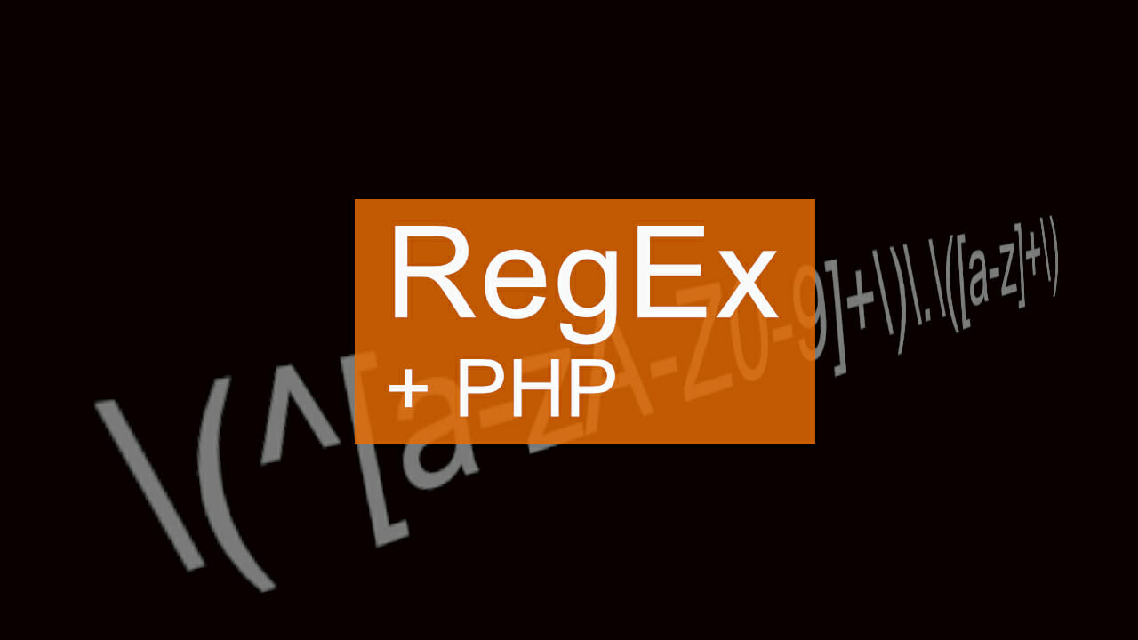 Como usar expresiones regulares en PHP