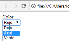 Ejemplo de listas en html