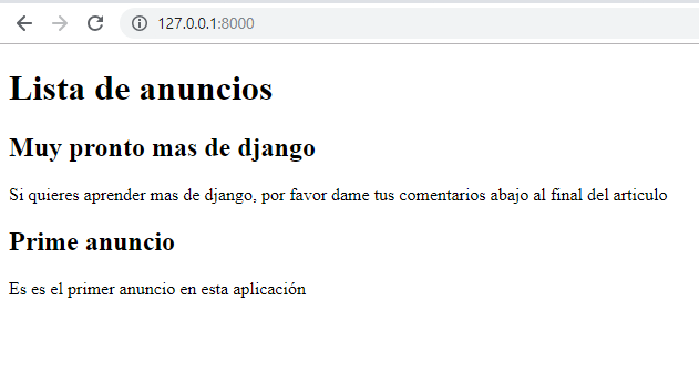 tu primera pagina de frontend en django