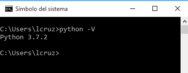 Revisar la instalación de Python Revisar la instalación de Python