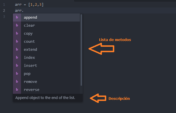 Ejemplo de complemento autocomplete python