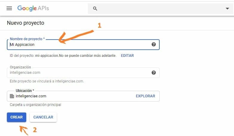 Nombre del proyecto - Login con Google Nombre del proyecto - Login con Google