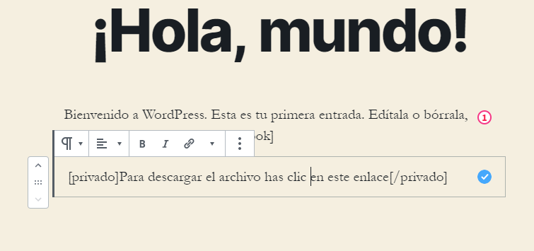 Ejemplo de Enclosing Shortcode en WordPress